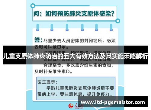 儿童支原体肺炎防治的五大有效方法及其实施策略解析